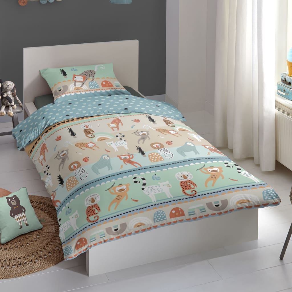 Good Morning sengetøj til børn PLAY 135x200 cm flerfarvet
