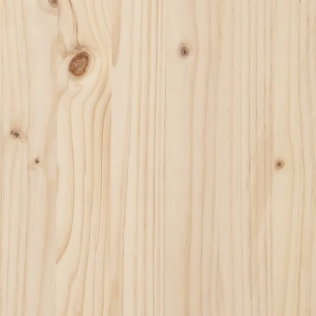 vidaXL sengegavl 125,5x4x100 cm massivt fyrretræ