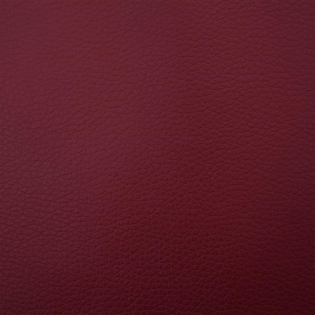 vidaXL bænk i kunstlæder 139,5 cm rødvinsfarvet
