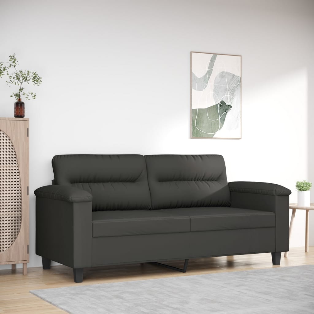 vidaXL 2-personers sofa 140 cm stof mikrofiberstof