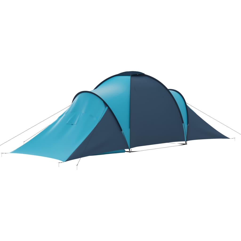 vidaXL telt 6-personers blå og lyseblå