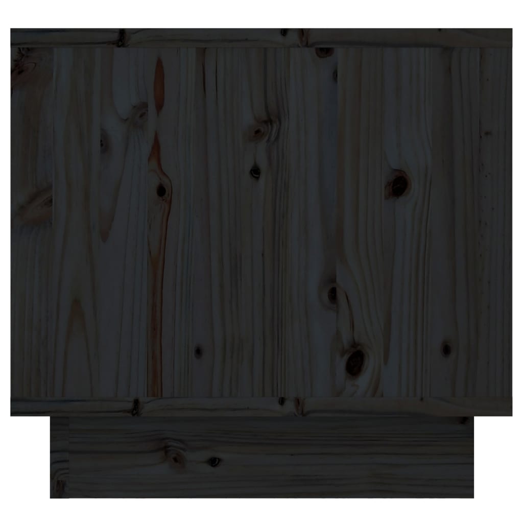 vidaXL sengeborde 2 stk. 35x34x32 cm massivt fyrretræ sort