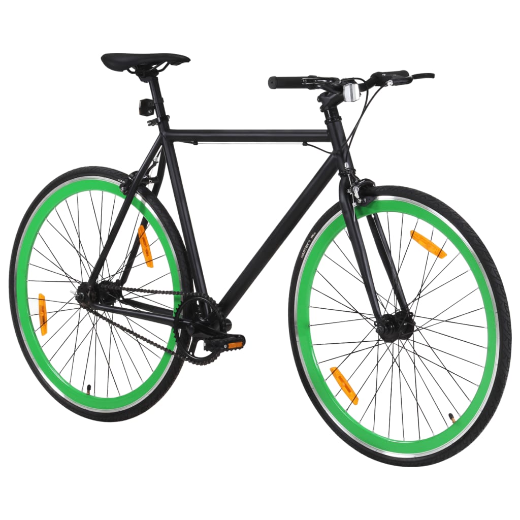 vidaXL cykel 1 gear 700c 55 cm sort og grøn