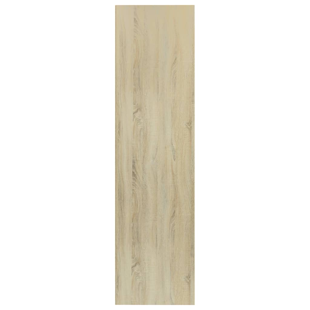 vidaXL bogreol/tv-bord 36x30x143 cm konstrueret træ hvid og sonoma-eg