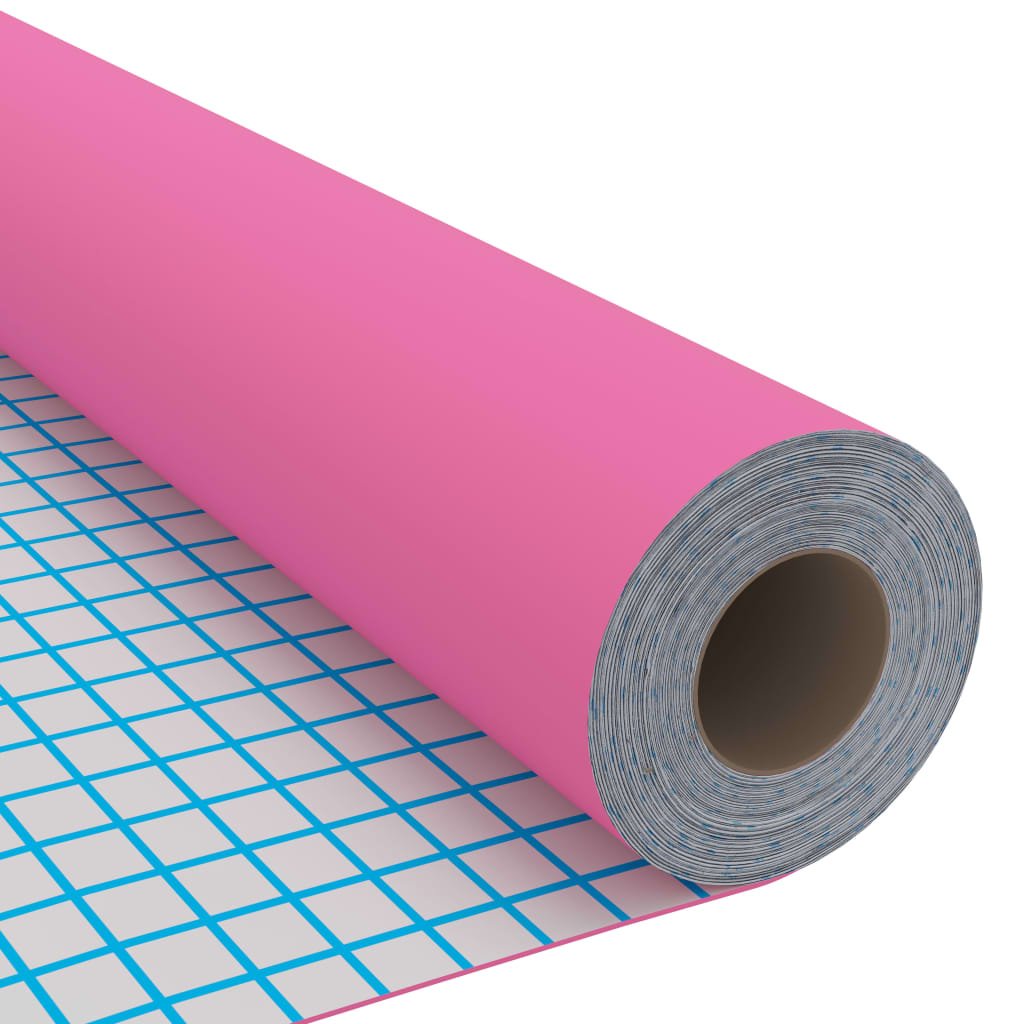 vidaXL selvklæbende folie til møbler 500x90 cm PVC pink højglans