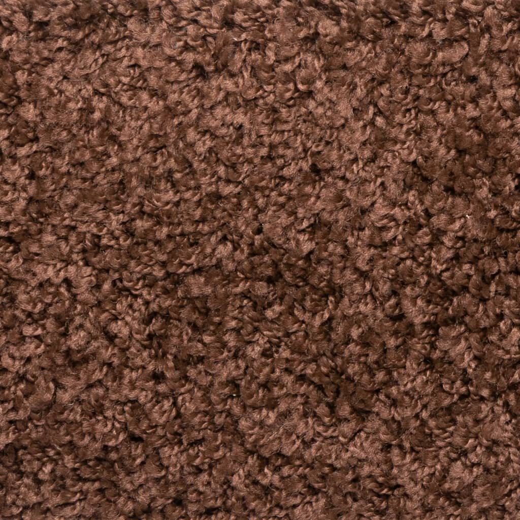 vidaXL trappemåtter 10 stk. 56x17x3 cm brun