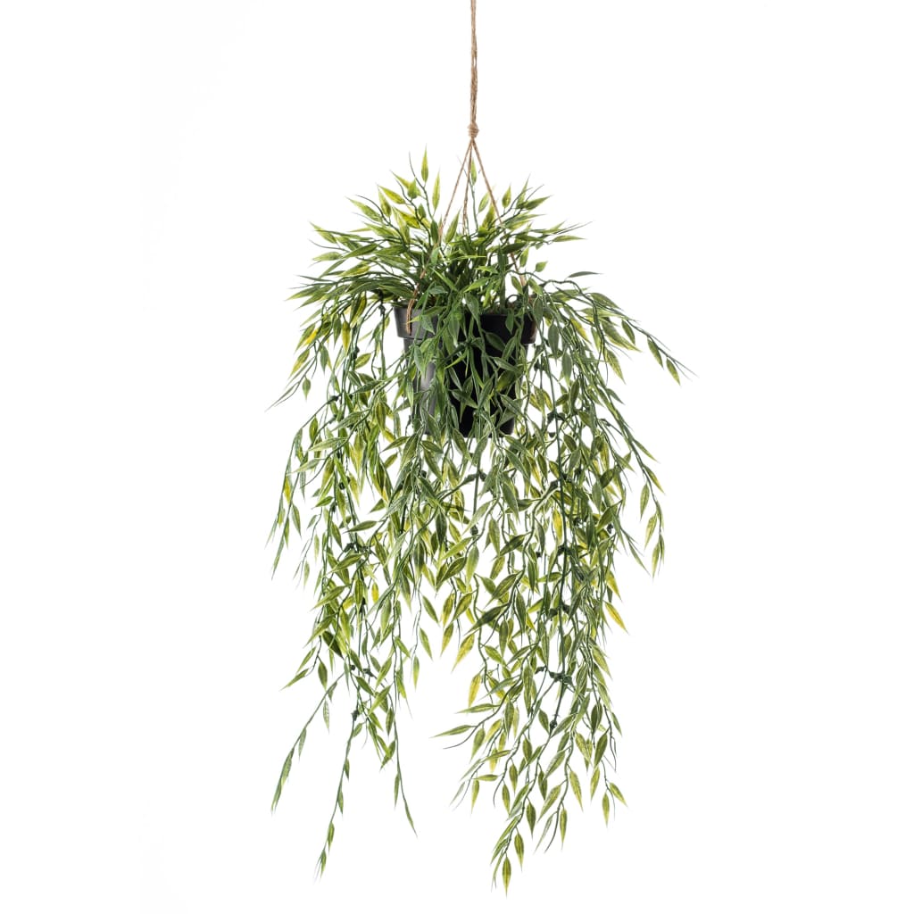 Emerald kunstig hængende bambusbusk i krukke 50 cm
