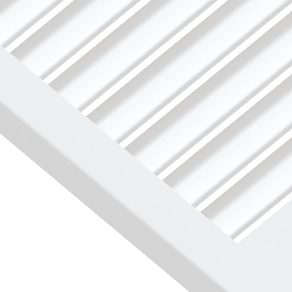vidaXL skabslåger 4 stk. 61,5x59,4 cm lameldesign massivt fyr hvid