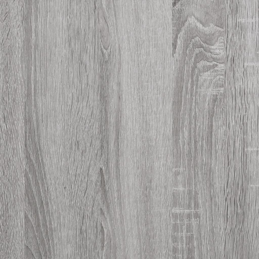 vidaXL skobænk 82x32x50 cm konstrueret træ grå sonoma-eg