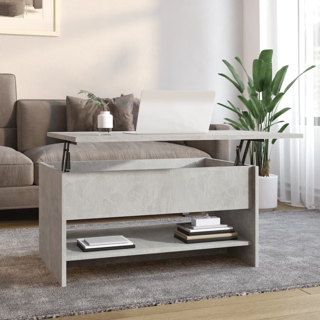 vidaXL sofabord 80x50x40 cm konstrueret træ betongrå