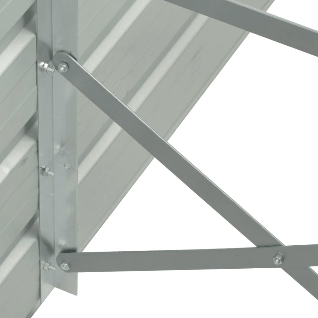 vidaXL hævet havebed 320 x 40 x 77 cm galvaniseret stål antracitgrå