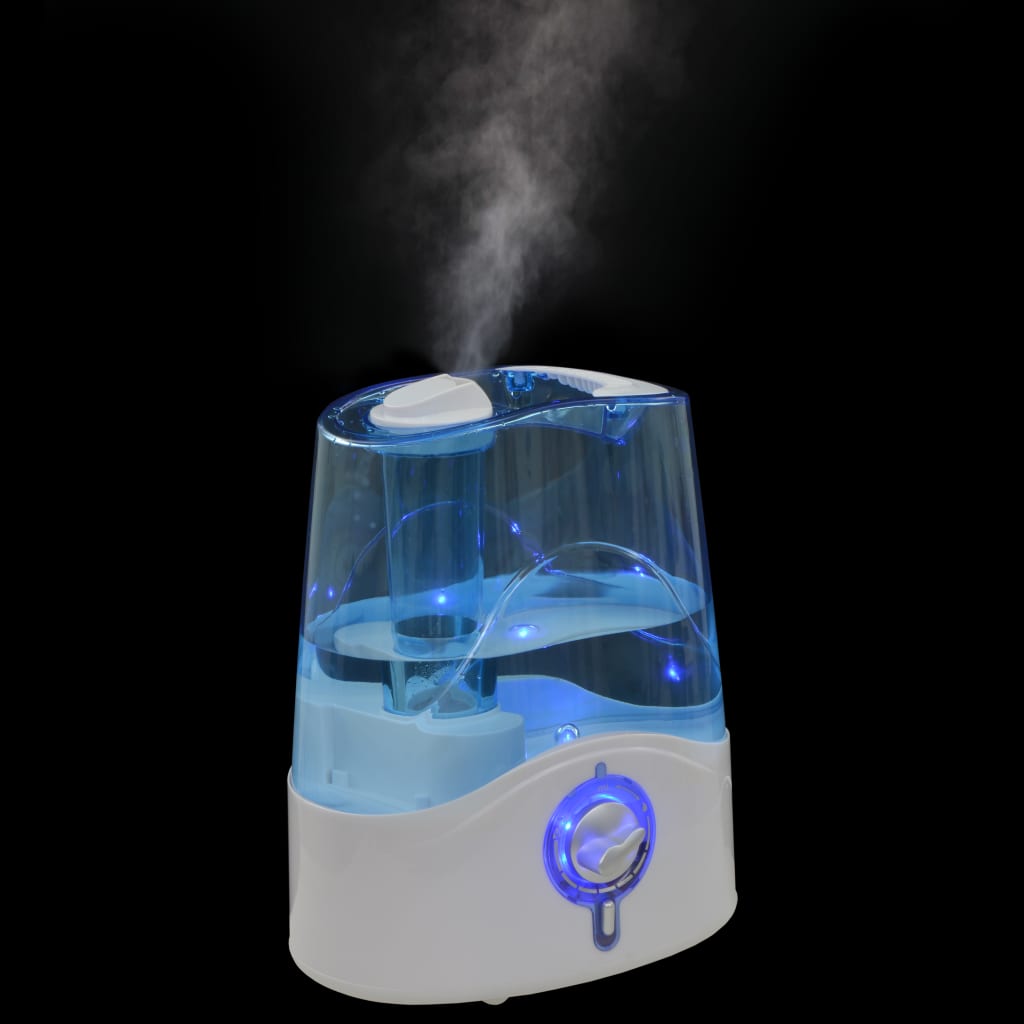 vidaXL ultralydsbefugter med koldt væskestøv og natlys 6 l 300 ml/t.
