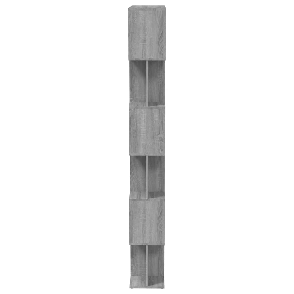 vidaXL bogreol/rumdeler 80x24x192 cm konstrueret træ grå sonoma-eg