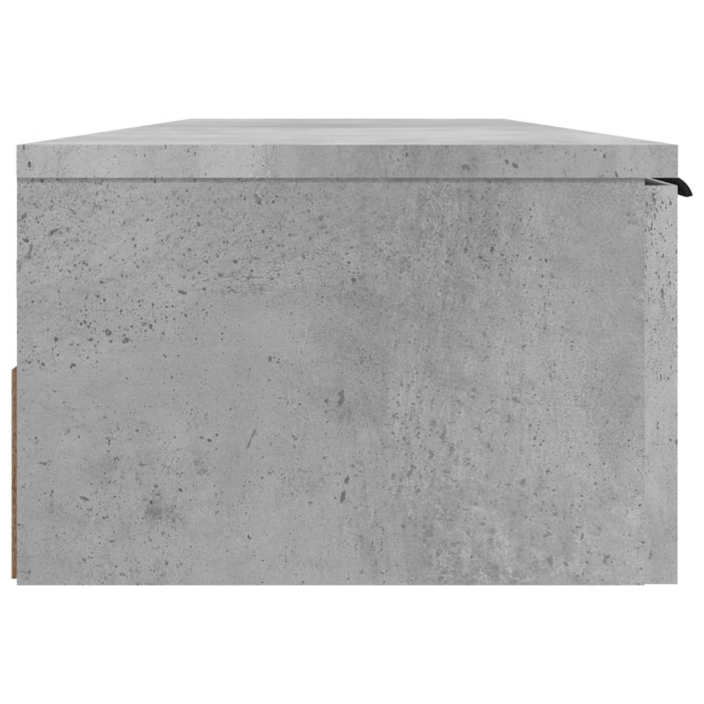 vidaXL vægskab 102x30x20 cm konstrueret træ betongrå