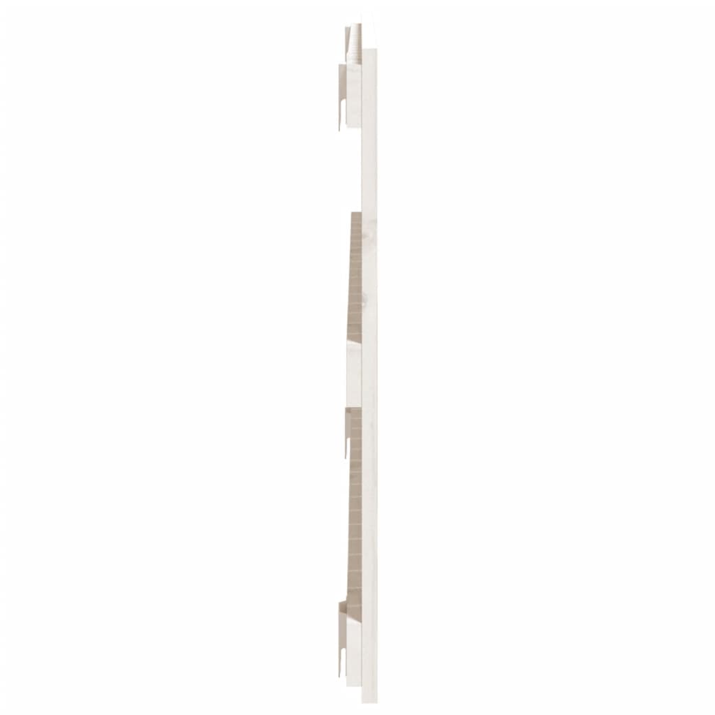 vidaXL sengegavl 108x3x60 cm massivt fyrretræ hvid