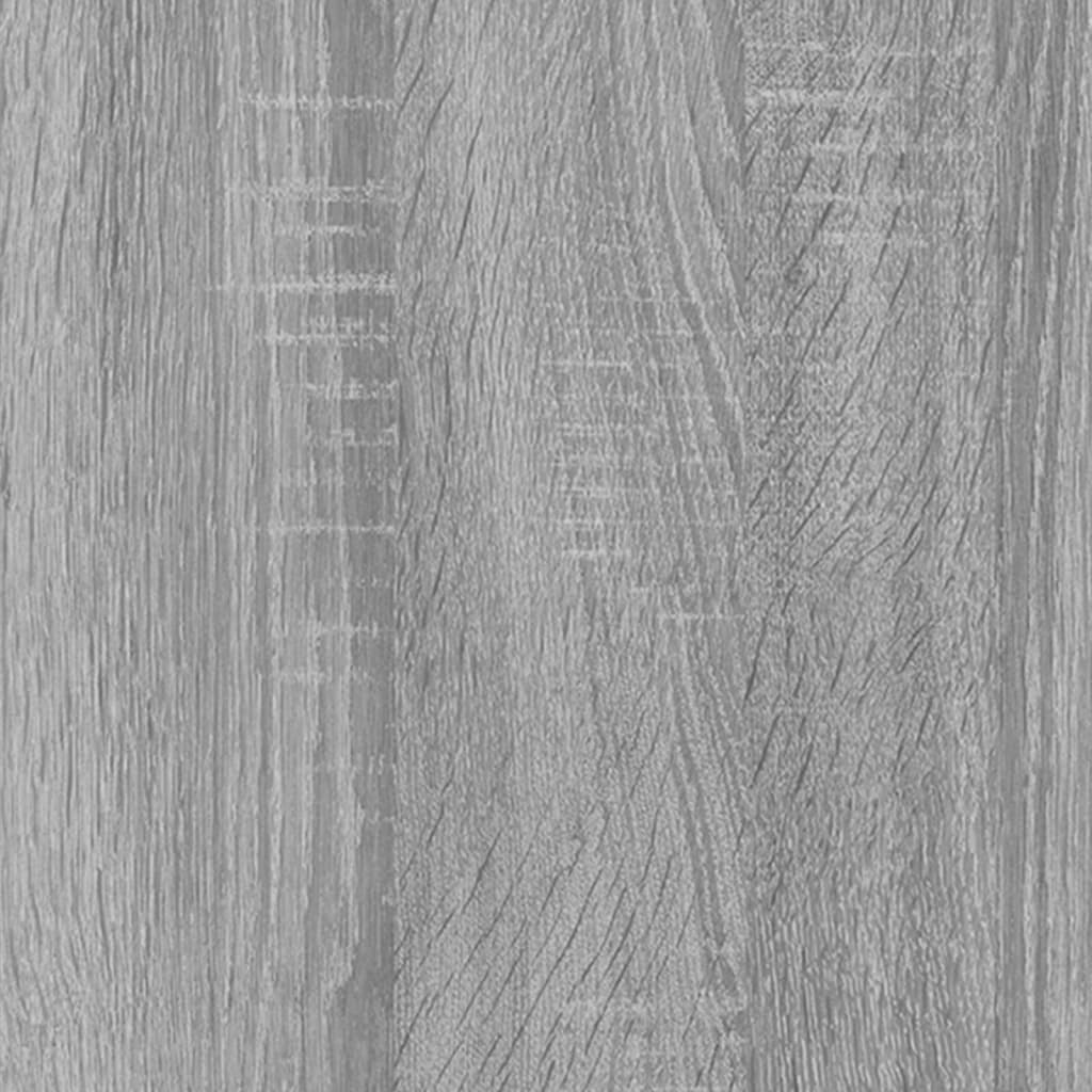 vidaXL badeværelsesspejl 60x10,5x37 cm konstrueret træ grå sonoma-eg