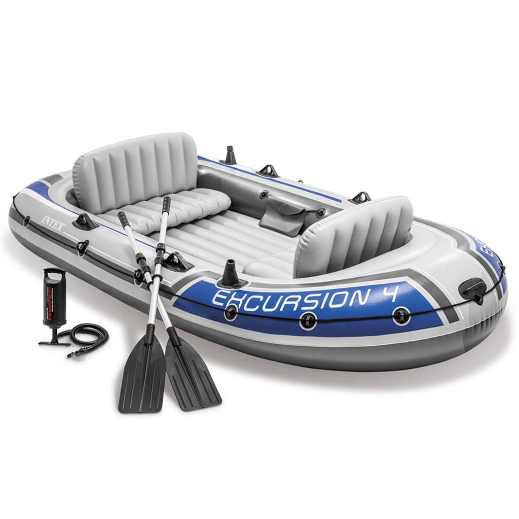 Intex Excursion 4 Set gummibåd med padler og pumpe 68324NP