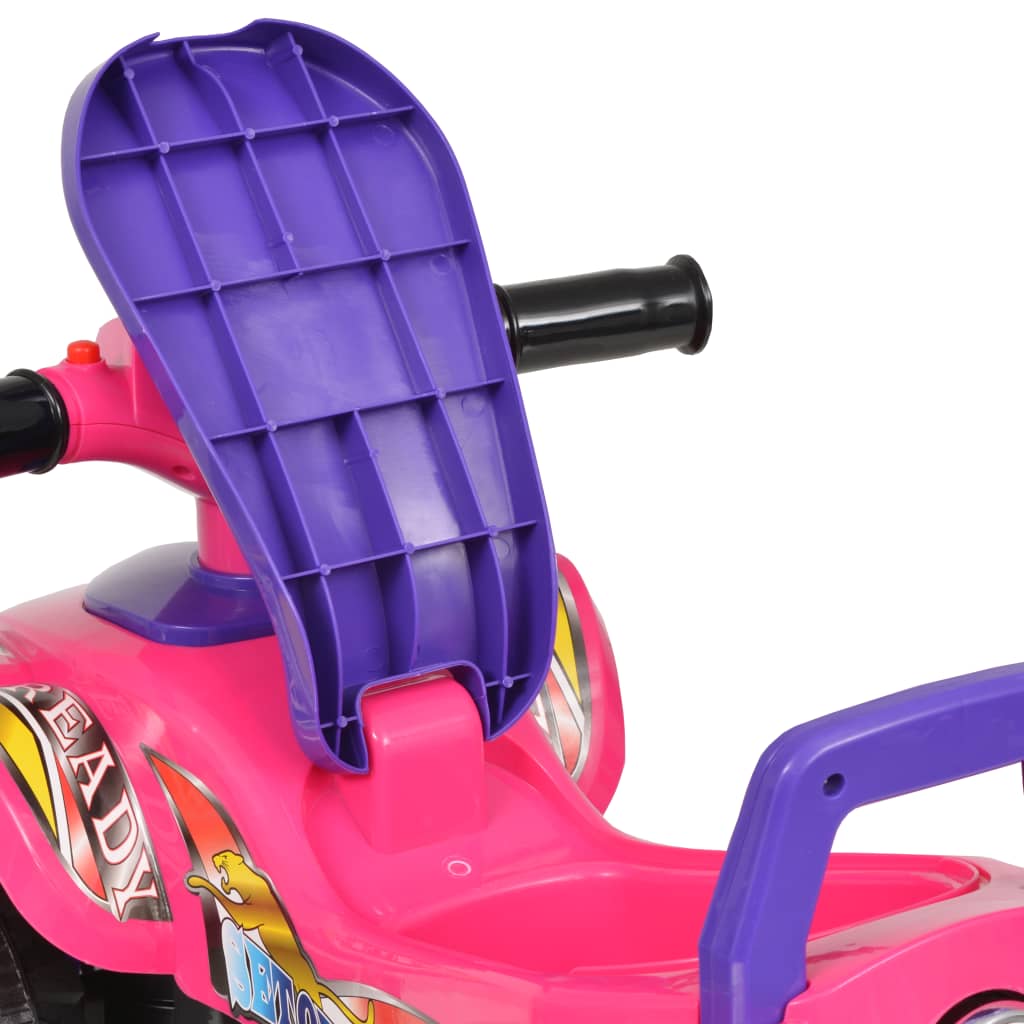 vidaXL el-ATV til børn med lyd og lys lyserød og lilla