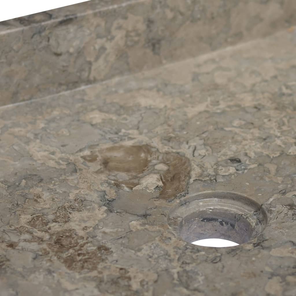 vidaXL håndvask 40x40x10 cm marmor grå