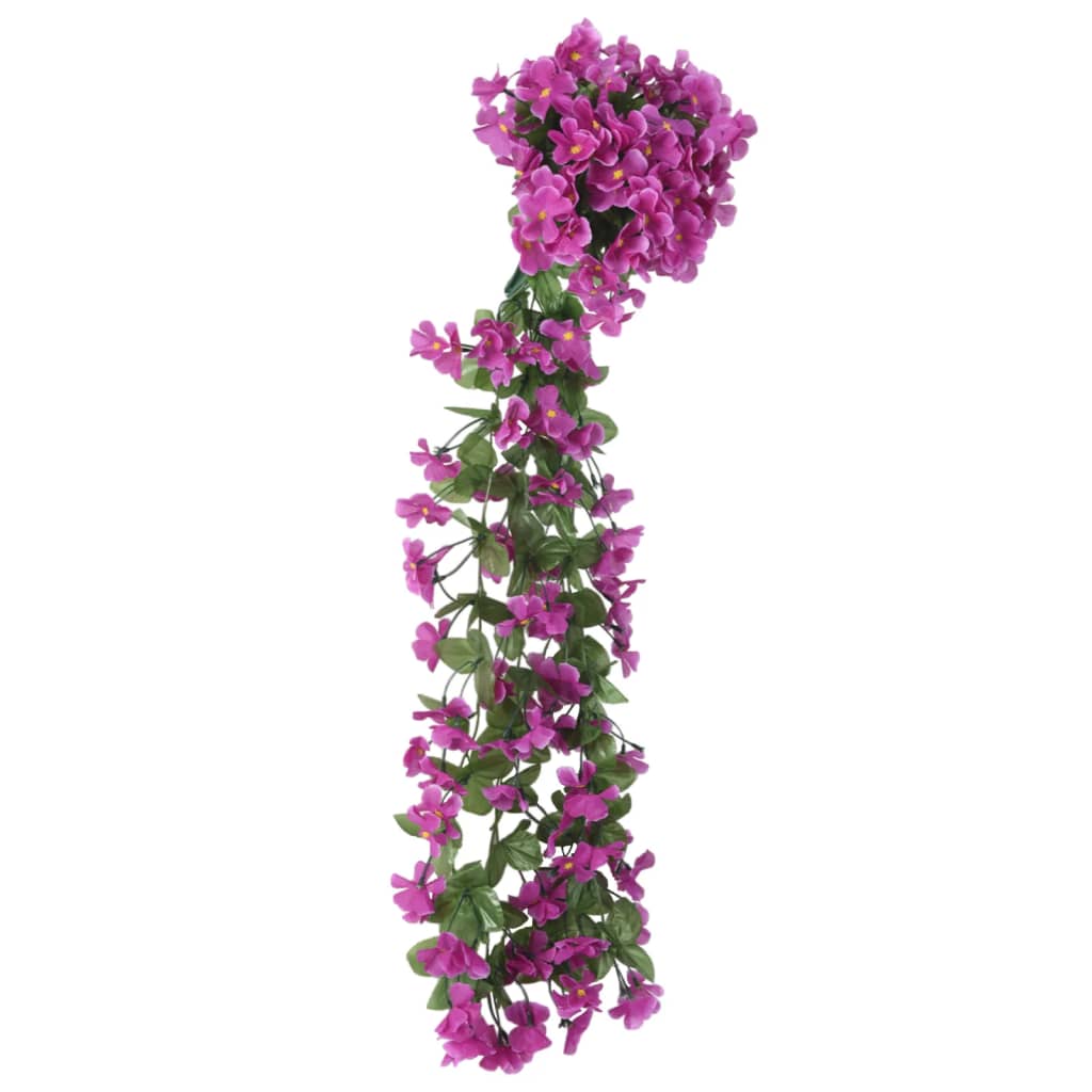 vidaXL kunstige blomsterguirlander 3 stk. 85 cm lyslilla