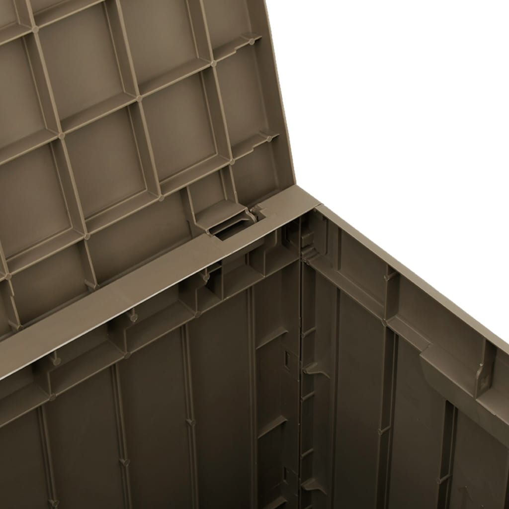 vidaXL opbevaringskasse til haven 55,5x43x53 cm polypropylen grå