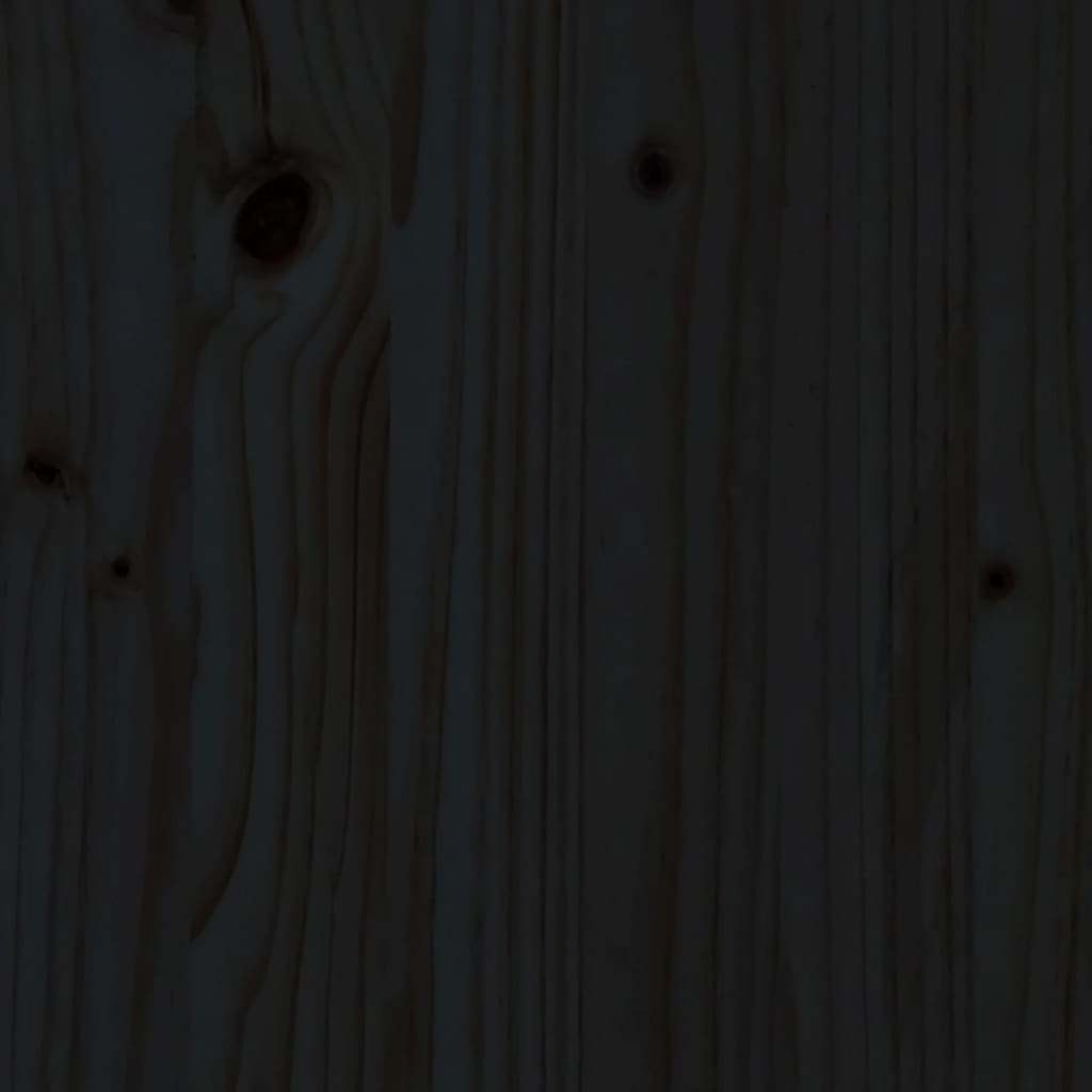 vidaXL seniorseng 150x200 cm kingsize massivt fyrretræ sort
