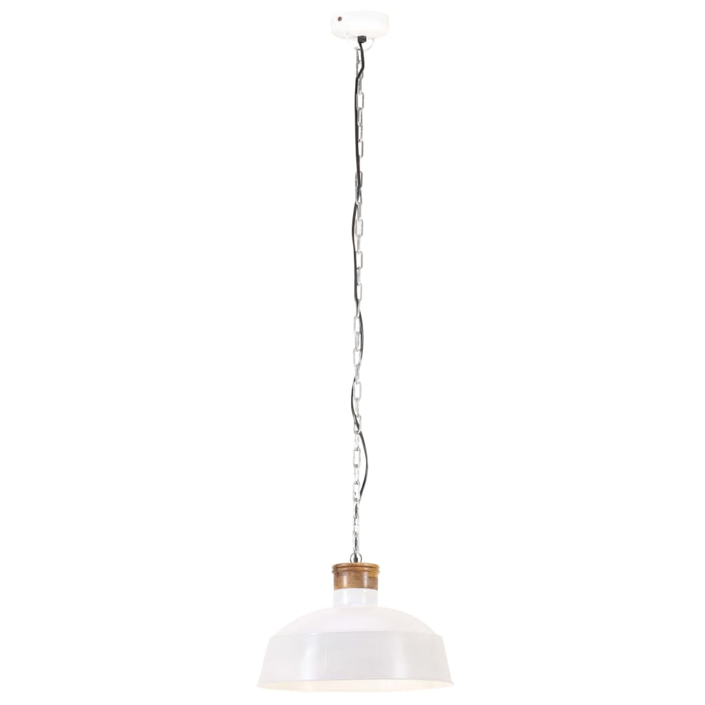 vidaXL industriel hængelampe 42 cm E27 hvid