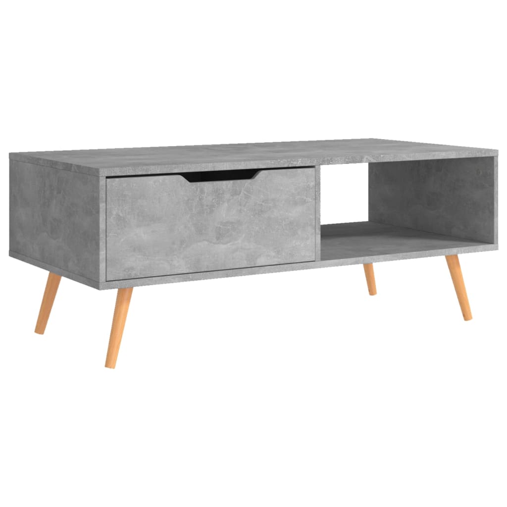 vidaXL sofabord 100x49,5x43 cm spånplade betongrå