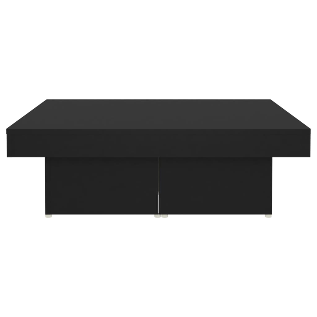 vidaXL sofabord 90x90x28 cm spånplade sort
