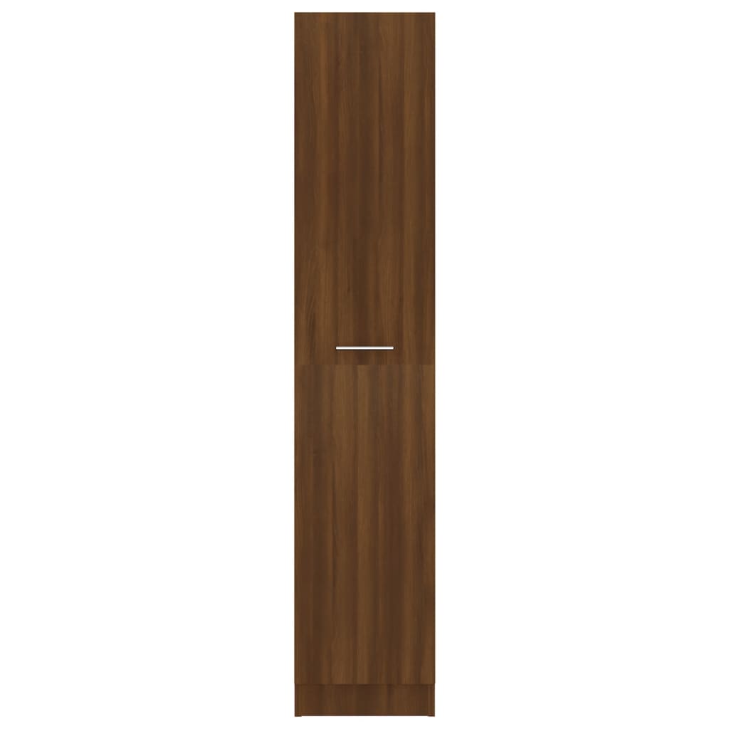vidaXL udtræksskab 30x42,5x150 cm konstrueret træ brun egetræsfarve