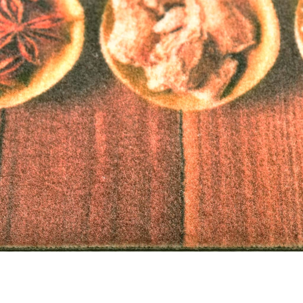 vidaXL vaskbar køkkenmåtte 60x180 cm skeprint