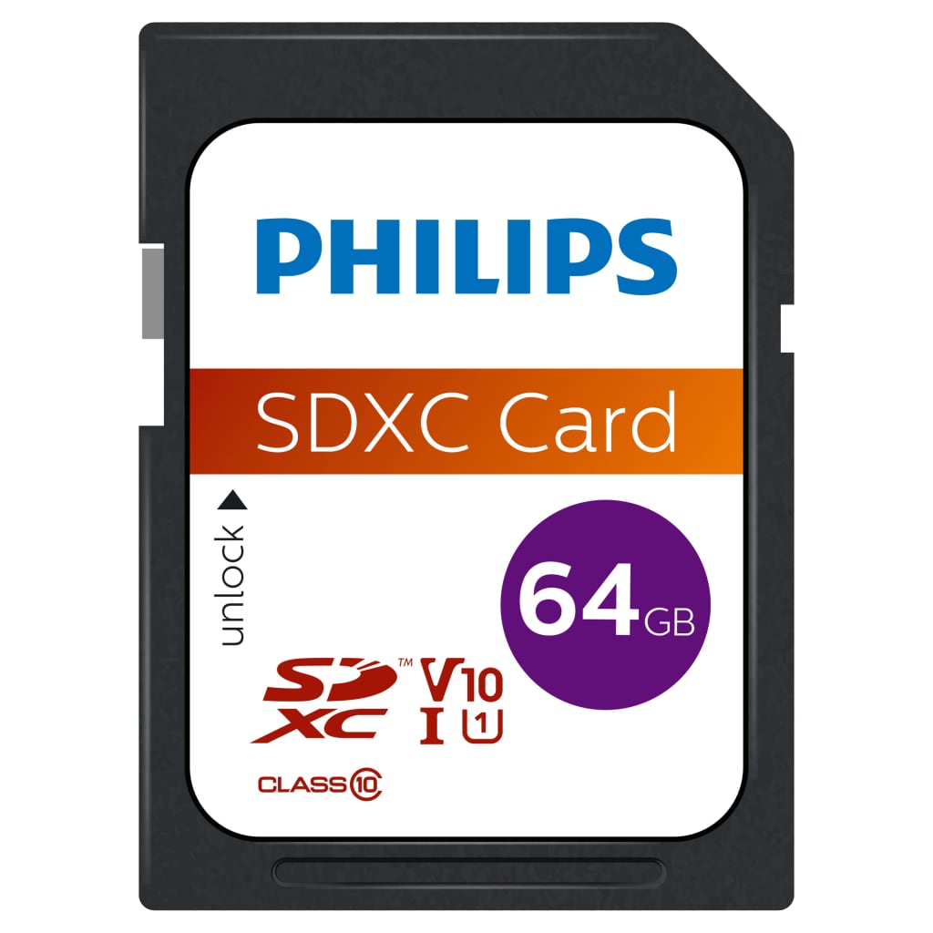 Philips hukommelseskort SDXC 64 GB UHS-I U1 V10