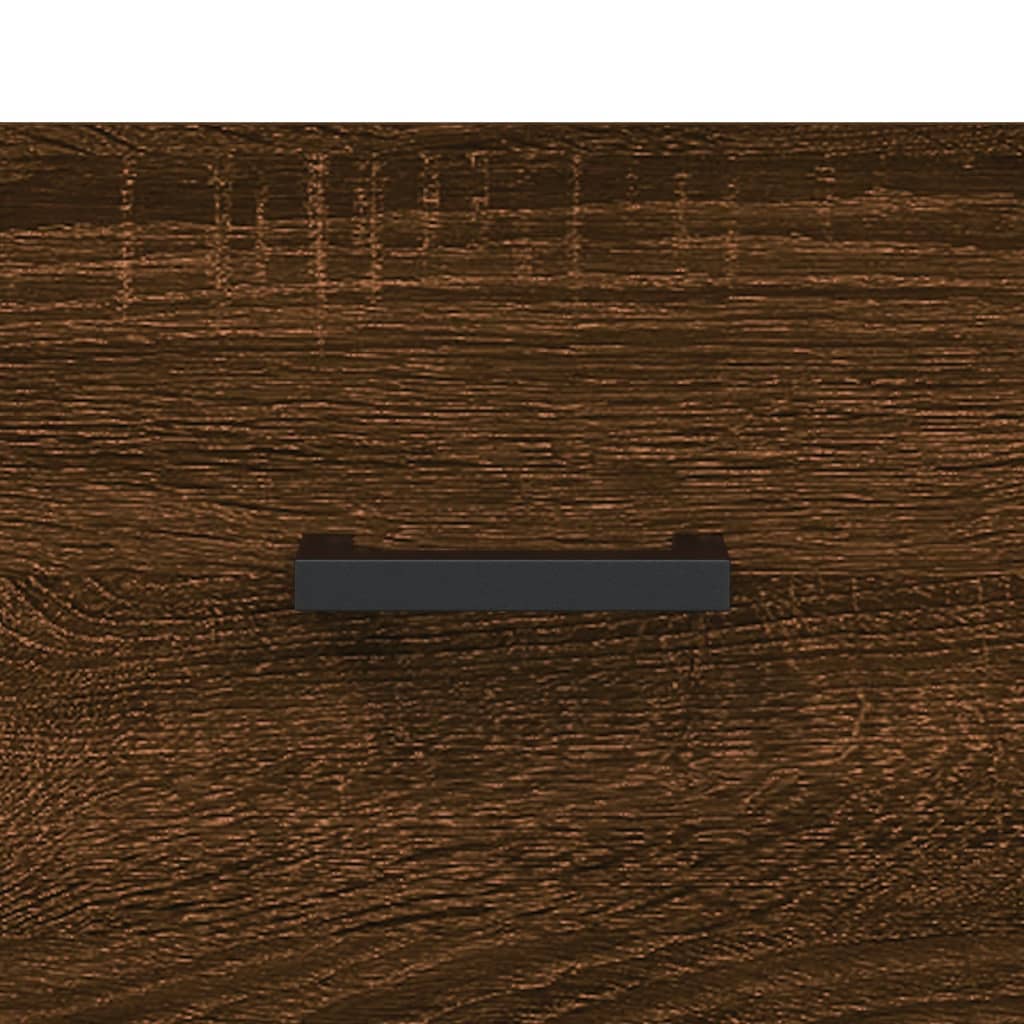 vidaXL væghængt sengebord 35x35x20 cm brun egetræsfarve