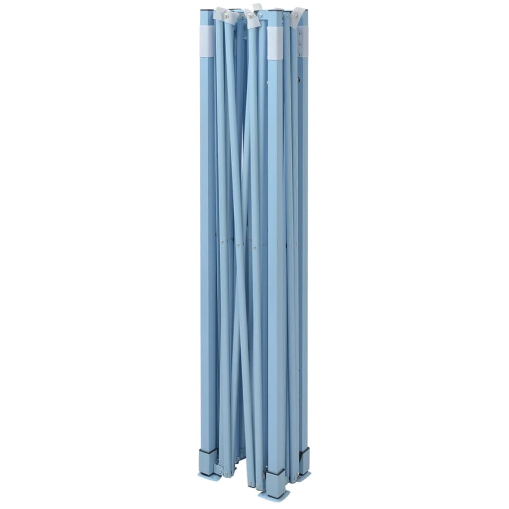 vidaXL foldbart festtelt 3 x 4 m stål blå