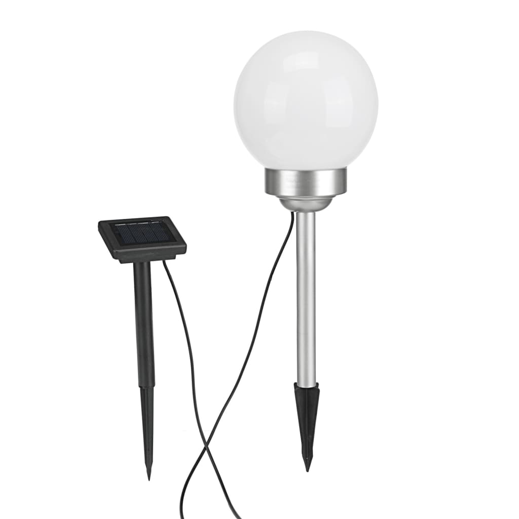 HI soldrevet roterende LED-havelampe kugleformet 15 cm
