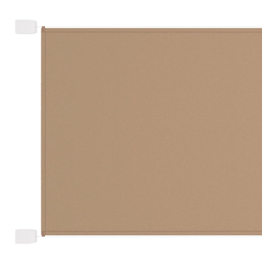 vidaXL lodret markise 60x600 cm oxfordstof gråbrun