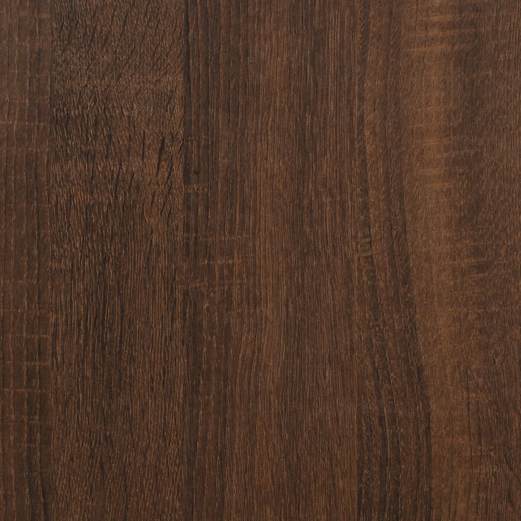 vidaXL sidebord 50x46x50 cm konstrueret træ brun egetræsfarve