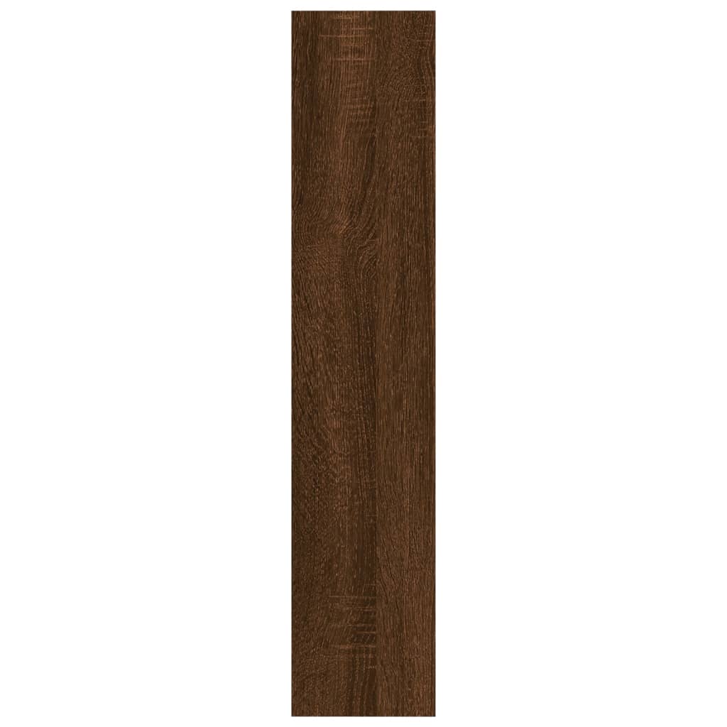 vidaXL væghylde 90x16x78 cm konstrueret træ brun egetræsfarve