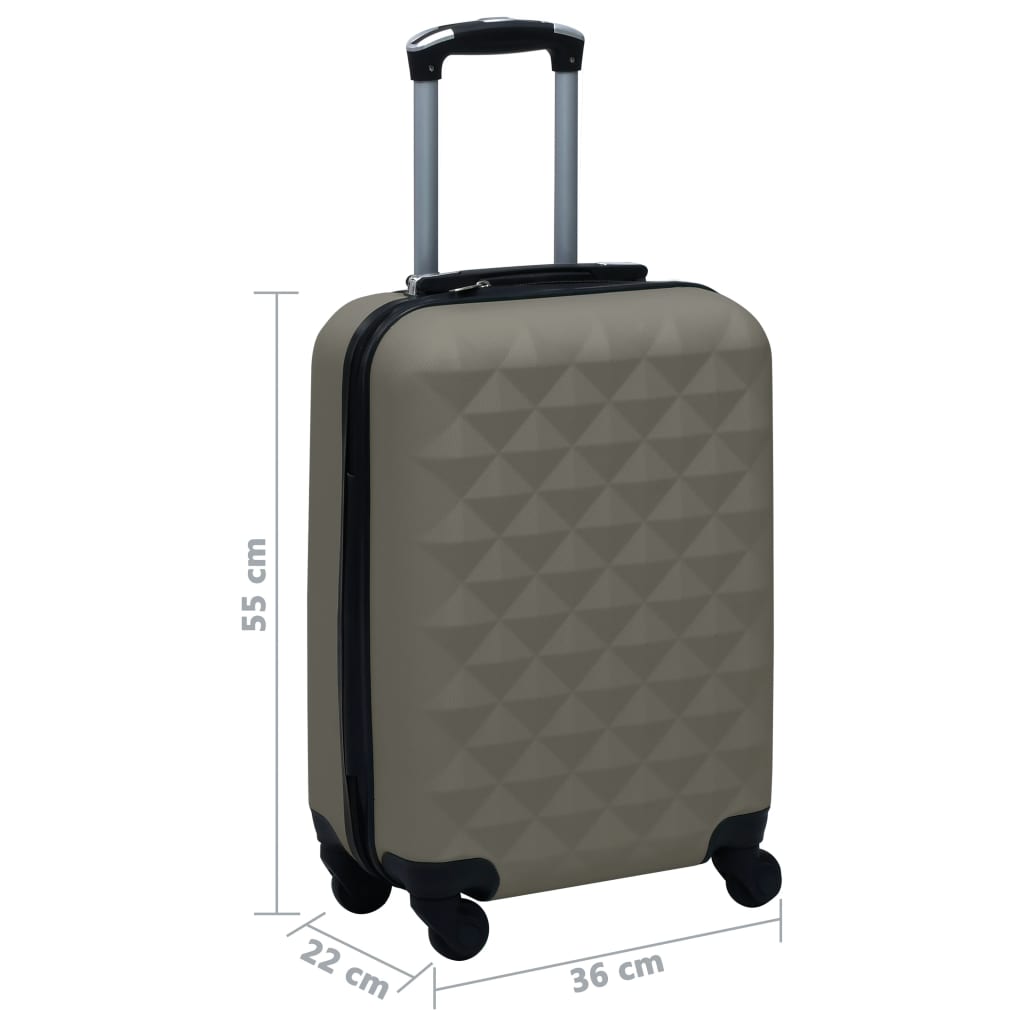 vidaXL hardcase-kuffert ABS antracitgrå