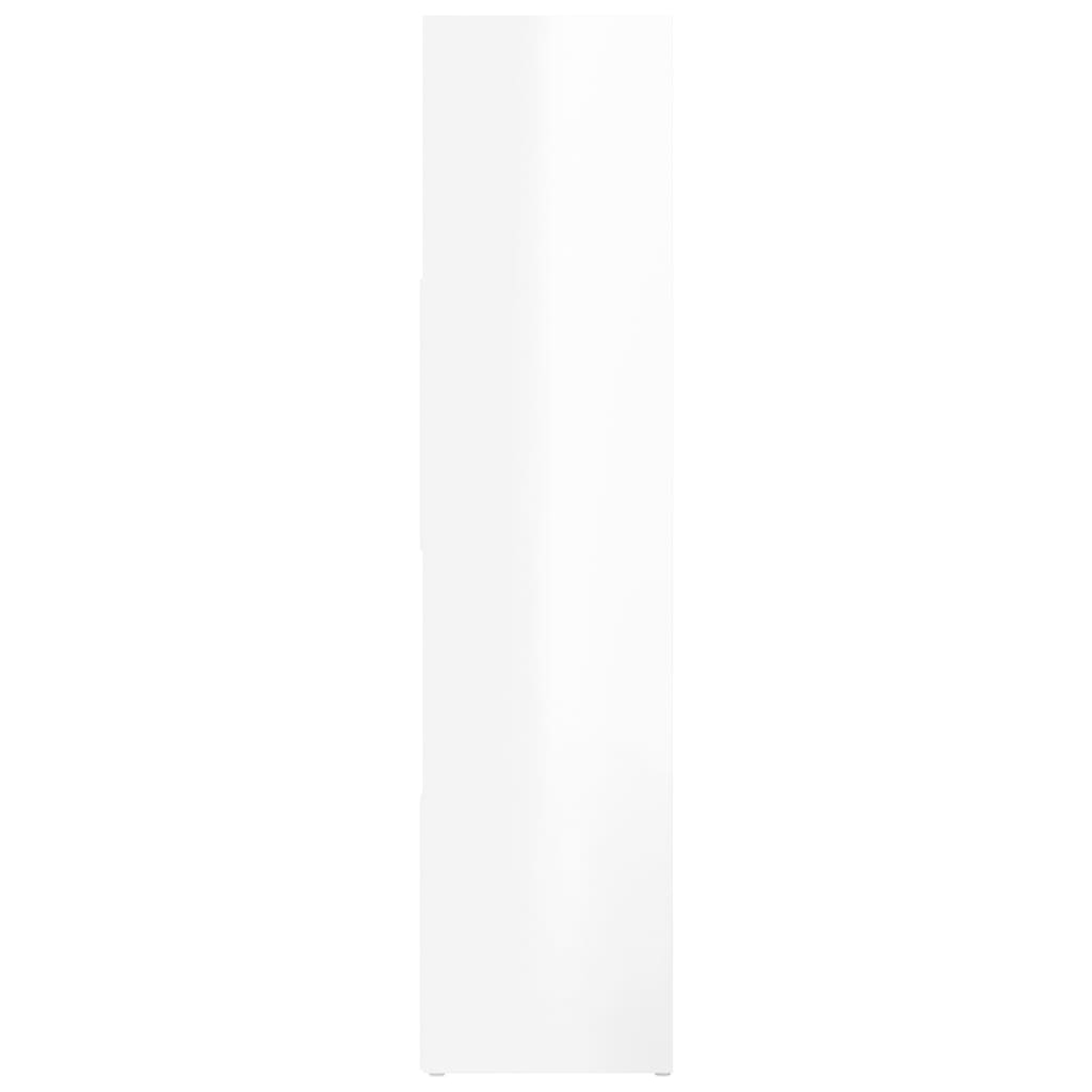 vidaXL bogreol/rumdeler 105x24x102 cm spånplade hvid højglans