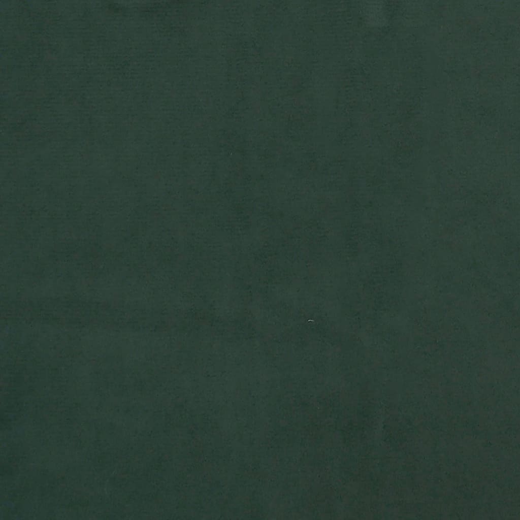 vidaXL springmadras med pocketfjedre 100x200x20 cm fløjl mørkegrøn