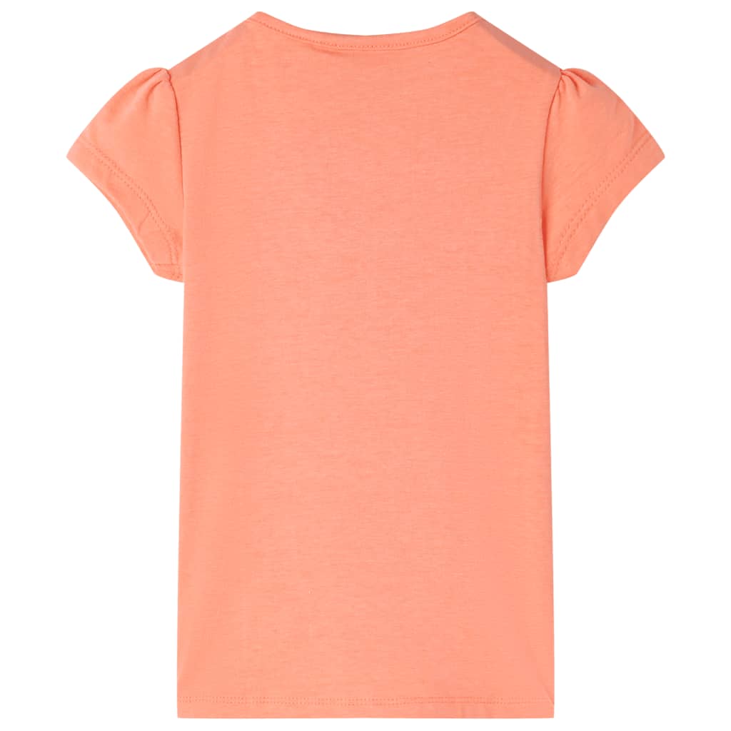 T-shirt til børn str. 92 neon-orange