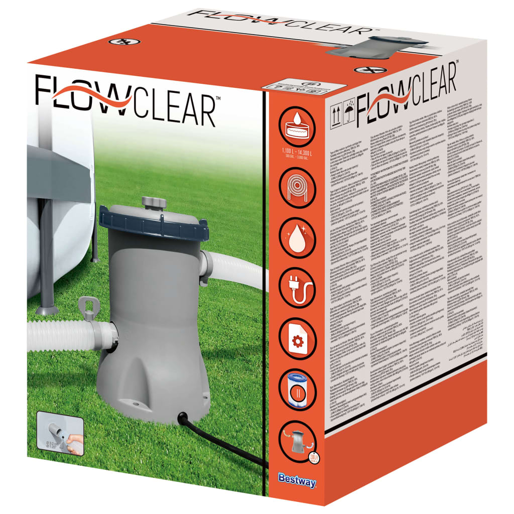 Bestway Flowclear filterpumpe til swimmingpool 2006 l/t
