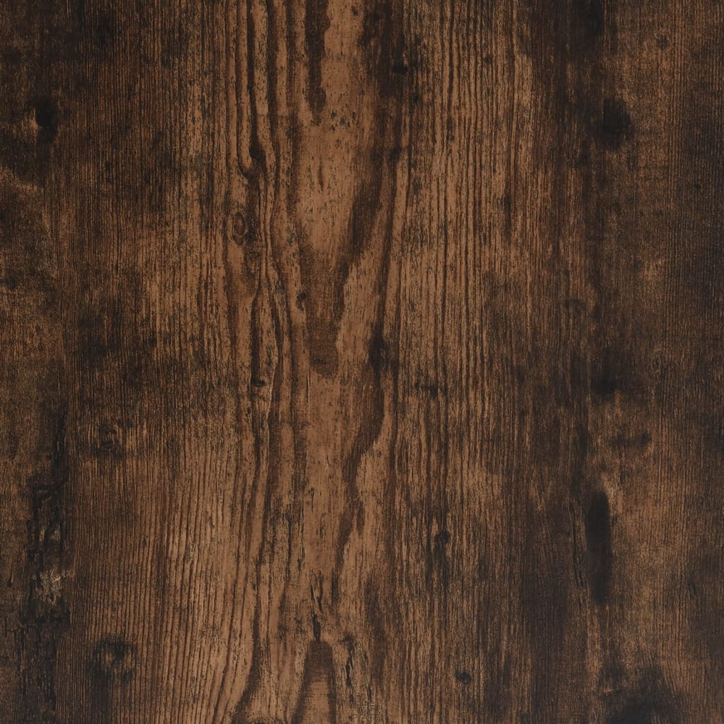 vidaXL sengebord med massive træben 40x35x69 cm røget egetræsfarve