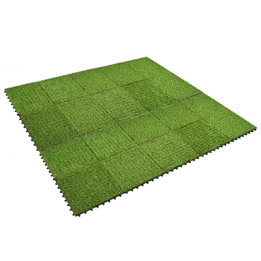 vidaXL kunstgræsfliser 20 stk. 30 x 30 cm grøn