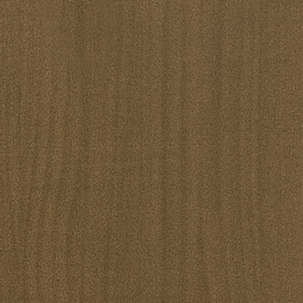 vidaXL sengestel 100x200 cm massivt fyrretræ gyldenbrun
