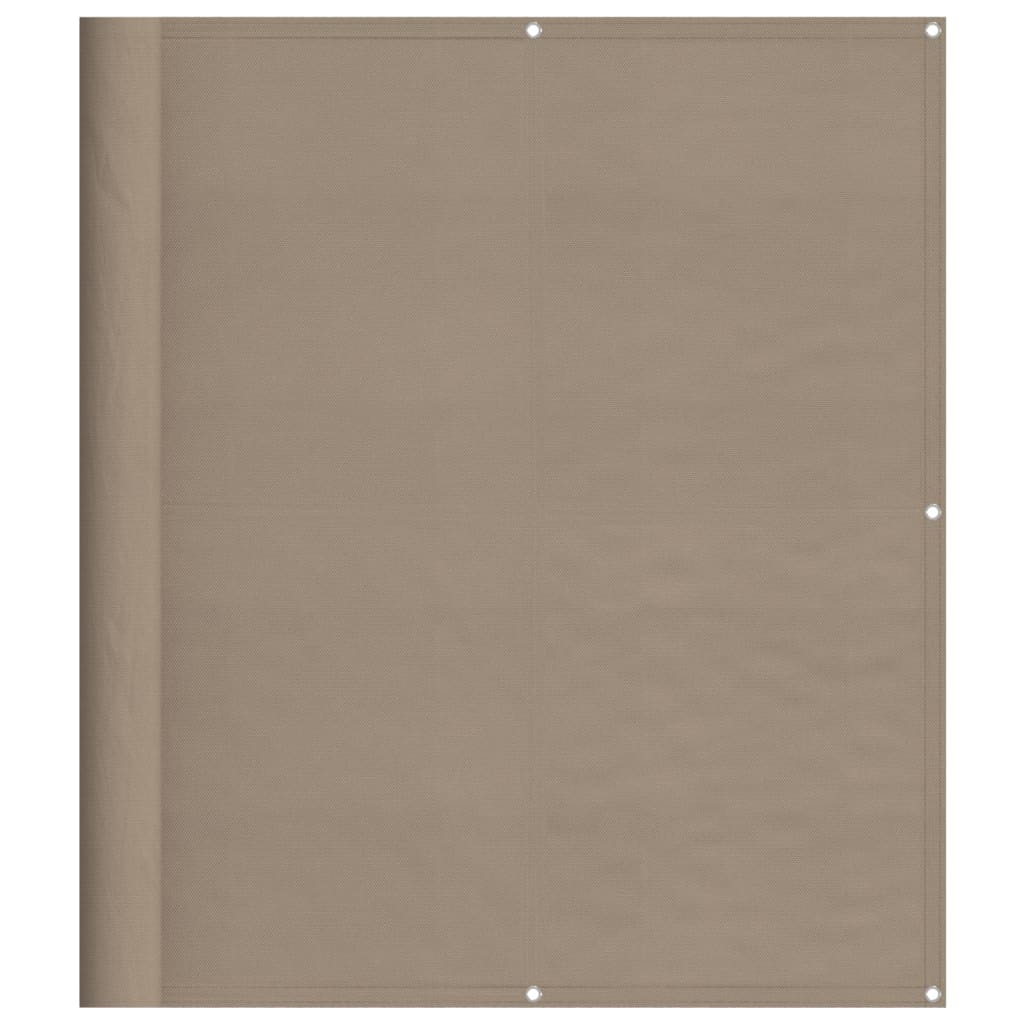 vidaXL altanafskærmning 120x1000 cm 100 % polyester gråbrun