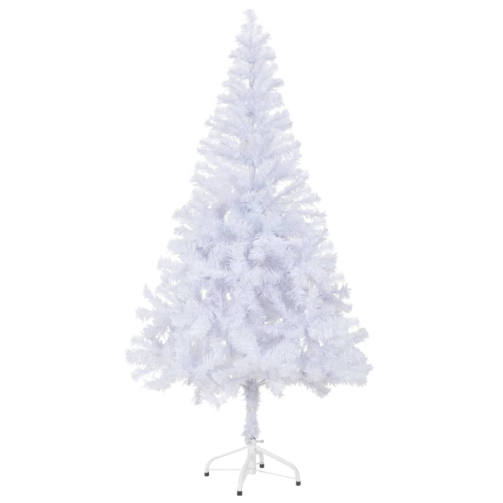 vidaXL kunstigt juletræ med lys og kuglesæt 150 cm 380 grene