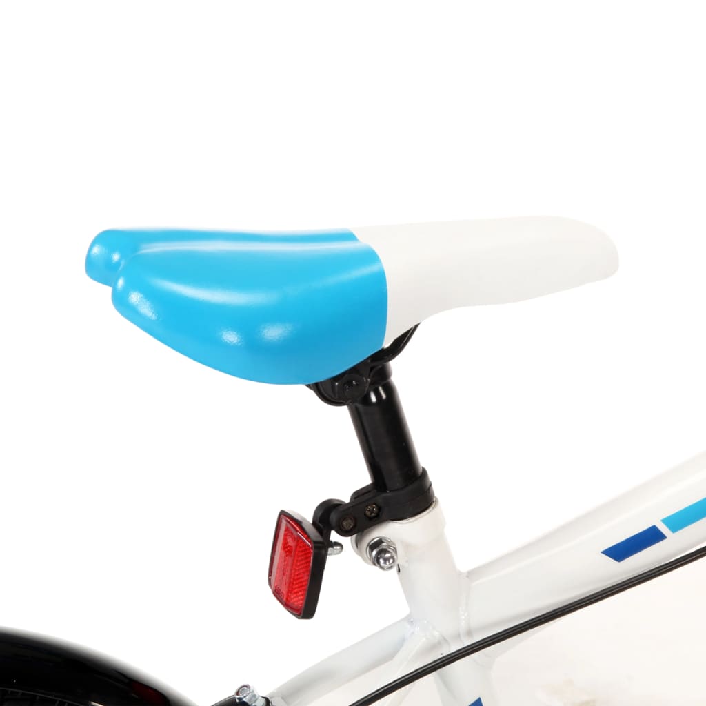 vidaXL børnecykel 20 tommer blå og hvid