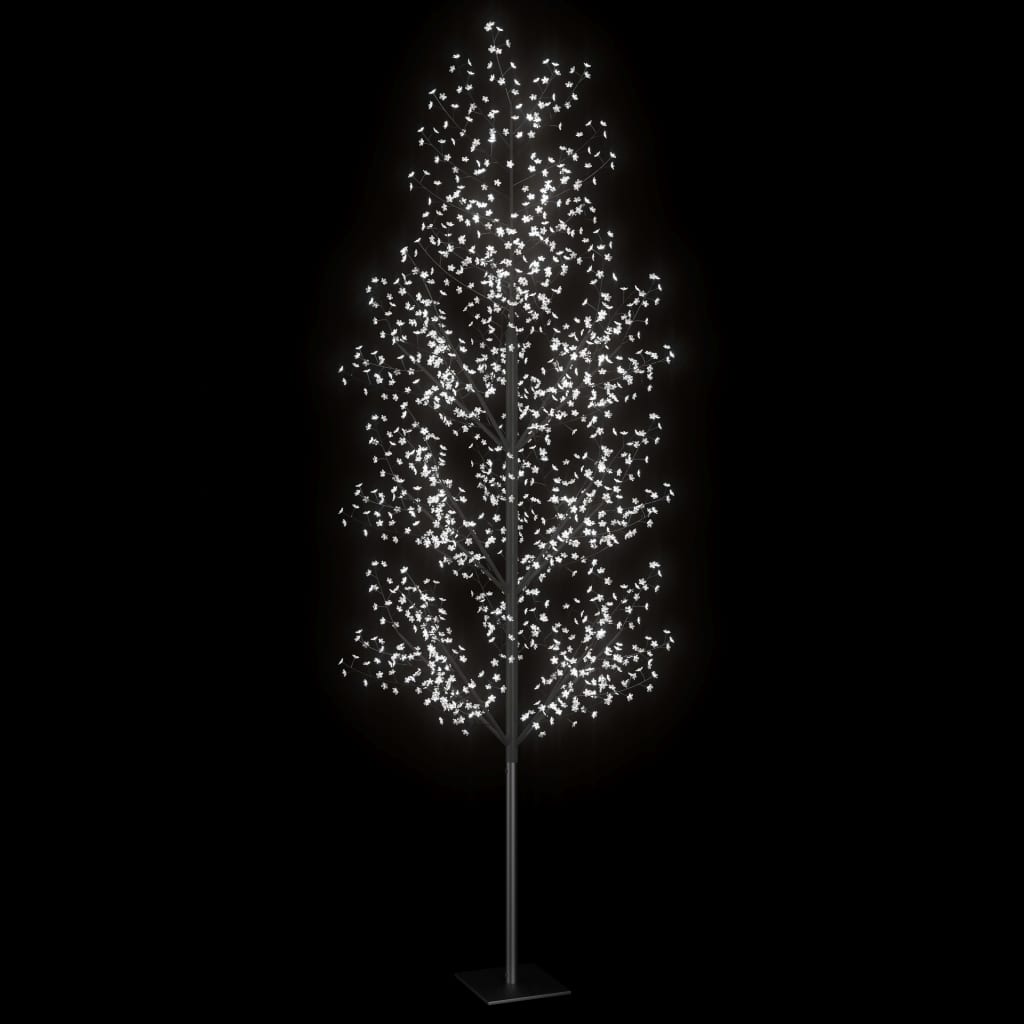 vidaXL juletræ 1200 LED'er kirsebærblomst 400 cm koldt hvidt lys